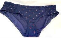 NEW! FatFace UK22 UK24 navy blue bikini bottoms with pink seahorse print pattern - UK 22. Eur 50. US 18.  UK 24. Eur 52. US 20. Regular