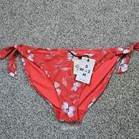 BNWT Fat Face Bikini Bottoms Bold Blooms Size 14 Tie Sides - 14 Regular