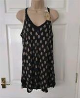 BNWT Fat Face Rosie Woodblock Top Size 10 Strappy Longline £42 Rrp - 10 Regular