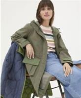 Fat Face Womens Mira Parka Waterproof uk 14 Khaki Hooded New RRP £170 3-in-1 - 14 Regular