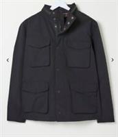 FatFace Mens Truro Waterproof Jacket Black XS Tall New RRP 130 - Tuck Away Hood - XS Big & Tall