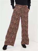 FATFACE Black Art Floral Satin Printed Trousers Womens - Size: 20uk (£59rrp!!) - 20 Regular