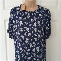 Fat Face Louise Dress Summer Daisy Size 12 Soft Feel Jersey Navy BNWT - 12 Regular