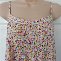 Fat Face Sian Top Gathered Top Size 10 Floral Strappy BNWT - 10 Regular