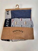 Fat Face Boxer Shorts Size XS 2 Pairs In Pack Camper Van Pattern & Plain New - XS Regular
