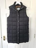 Fat Face Sienna Gilet Longline Black Size 8 Oversized (P2P 20") New No Tags - 8 Regular