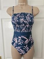 Fat Face Swimming Costume Size 6 MCS Seaweed Swimsuit Removeable Straps Shirred - 6 Regular