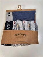Fat Face Boxer Shorts Size XS 2 Pairs In Pack Camper Van Pattern & Plain New - XS Regular