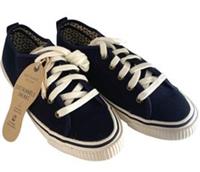 Fat Face Sustainable Sneaks Trainers Lace Up UK 6 Organic Cotton Navy
