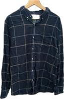 Fat Face Mens Cotton Check Shirt Navy Blue XL Regular New - XL Regular