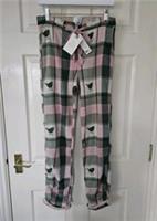 Fat Face Eva Pyjama Bottoms Size 10 Pink & Green Robin Design Elasticated BNWT - 10 Regular