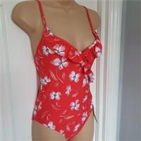 Fat Face Swimsuit Size 12 Tummy Control Bold Blooms Rrp &pound;45 New With Tags - 12 Regular