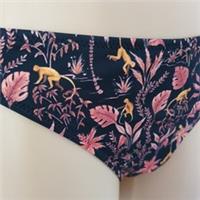 Fat Face Bikini Bottoms Monkeys Print Size UK 6 New With Tags - 6 Regular