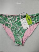 Fat Face Bikini Bottoms Size 16 Tropical Leaves Green & Pink New With Tags - 16 Regular