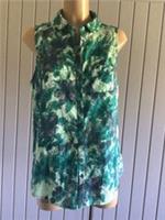 Fat Face Ladies Cotton Shirt Blouse Top UK 12 Collared Sleeveless UNUSED - UK 12 Regular
