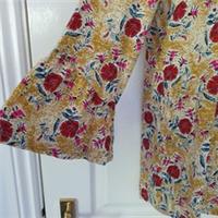 Fat Face Tunic Top Shirt Size 8 Button Back Soft Feel Cotton & Modal New Ellery - 8 Regular