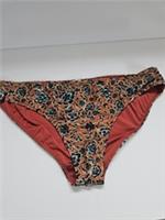 Fat Face Bikini Bottoms Size 12 Sketched Floral Orange & Teal New Without Tags - 12 Regular