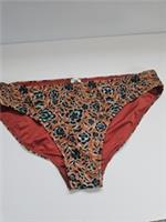 Fat Face Bikini Bottoms Size 10 Sketched Floral Orange & Teal New Without Tags - 10 Regular