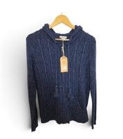 Ladies Blue Fat Face Cardigan Hooded Zipped - Size UK 14 / EUR 42 - BNWT - 14 Regular