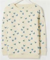 Fatface Girls Butterfly Quilted Sweatshirt Age 4-5 Years *BNWT*