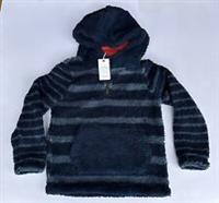 Fatface Boys Blue Stripe Popover Fleece Hoodie - Various Sizes - *BNWT*