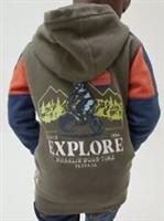 Fat Face Boys Colourblock Graphic Sweat Hoodie In Various Sizes *BNWT*