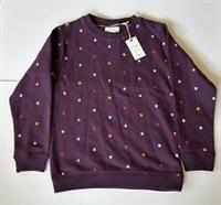 Fatface Girls Purple Star All Over Print Crew Sweatshirt Age 5-6 Years *BNWT*