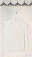 Ex Fat Face Womens Long Sleeve Helen Textured Top in Ivory - 10 Regular