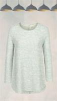 Ex Fat Face Womens Somerton Textured Crew Neck Long Sleeve Jumper in Mint Green - 16 Regular
