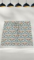 Ex Fat Face Womens Leopard Print Cotton Pyjama Shorts in Green (A Bit Defect) - 8 Regular