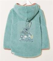 Fatface Girls Teal Green Bunny Rabbit Full Zip Fleece Age 8-9 Years *BNWT*