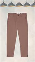 Ex Fat Face Womens Farnham Crop Cotton Chino in Deep Brown - 20 Regular