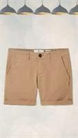 Ex Fat Face Womens Cotton Summer Padstow Chino Shorts in Natural Stone - 22 Regular