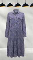 Ex Fat Face Womens Sarah Animal Jersey Dress in Navy (A Bit Defect) - 6 Regular