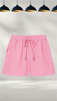 Ex Fat Face Womens Flippy Linen Shorts in Pink (A Bit Defect) - 22 Regular