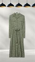 Ex Fat Face Womens Sarah Ditsy Jersey Shirt Dress in Olive Green (A Bit Defect) - 10 Regular