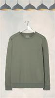 Ex Fat Face Mens Long Sleeve Emsworth Crew Neck Pullover in Green - S Regular