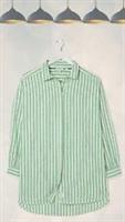 Ex Fat Face Womens Long Sleeve Billie Longline Check Shirt in IVY Green - 6 Regular