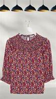 Ex Fat Face Womens Sienna Retro Ditsy Smock Top in Multi (A Bit Defect) - 22 Regular