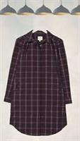 Ex Fat Face Womens Chester Check Shirt Dress in Plum Multi Checks - 22 Regular