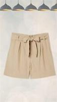 Ex Fat Face Womens Pipa Linen Shorts in Natural - 10 Regular