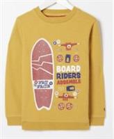 Fatface Boys Golden Yellow Board Raiders Crew Sweatshirt In Various Sizes *BNWT*
