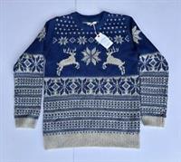 Fatface Boys Colbalt Blue Reindeer Christmas Knit Jumper In Various Sizes *BNWT*