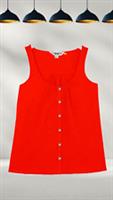 Ex Fat face Womens Sleeveless Flora Vest in Red (A Bit Defect) - 20 Regular