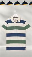 Ex Fat Face Mens Short Sleeve Hastings Polo Shirt in Ecru (A Bit Defect) - XS Regular