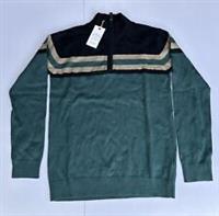 Fatface Boys Green Stripe Knitted Half Neck Jumper Age 11-12 Years *BNWT*