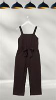 Ex Fat Face Women's Terra Linen Blend Jumpsuit in Black (A Bit Defect) - 6 Regular