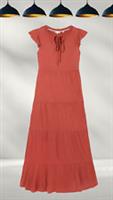 Ex Fat Face Womens Sleeveless Suki Maxi Jersey Dress in Orange (A Bit Defect) - 14 Regular