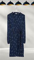 Ex Fat Face Womens Teri Ditsy Wrap Jersey Dress in Navy (A Bit Defect) - 18 Regular