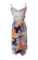 BNWT Fat Face Jayden Coastal Floral Midi Dress Size 16 Cotton Summer Holiday New - 16 Regular